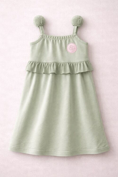 Sage Ruffle Dress